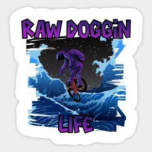 Raw Doggin Life, Moon Man Sticker